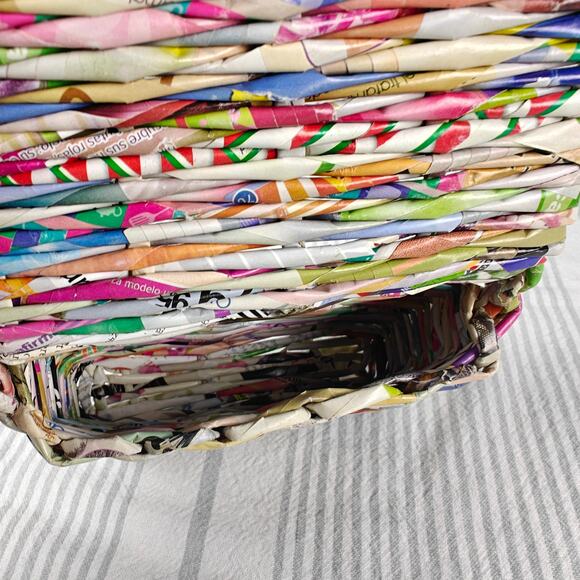 Handmade Colorful Magazine Shoulder Purse Eco Friendly Bag - Picture 5 of 9